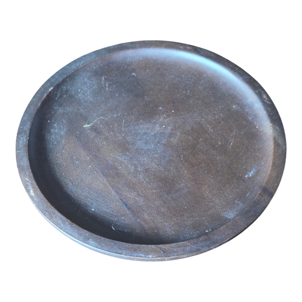 Rustic Dark Brown Wooden Tray